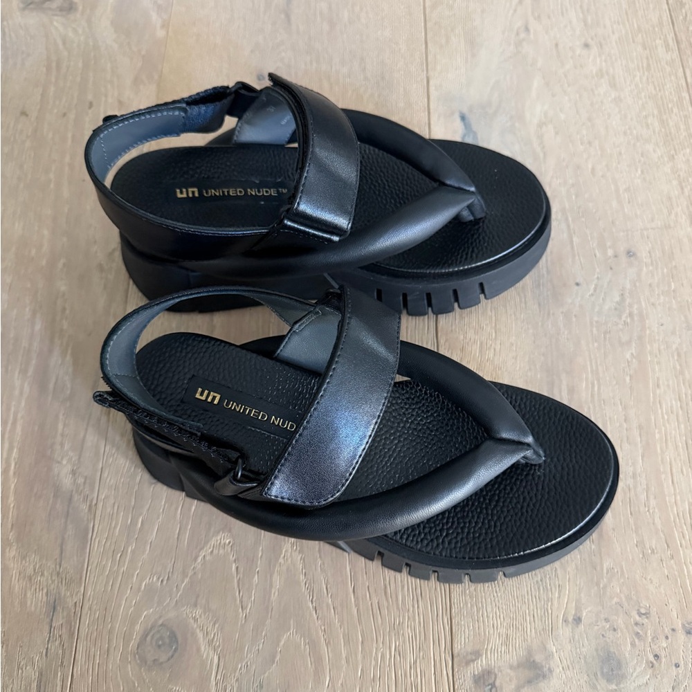 United Nude Delta Tong Black - Size 37